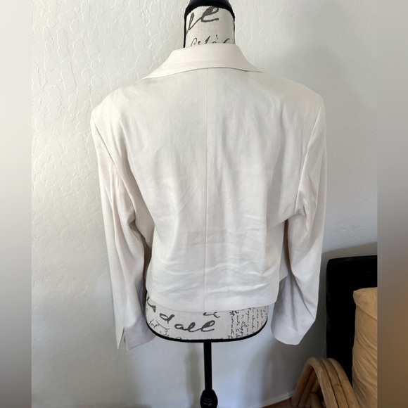 Frame cropped ivory colored jacket size M - Picture 2 of 4